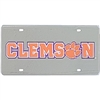 Clemson License Plate - Mirrored Acrylic