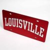 Louisville License Plate - Red