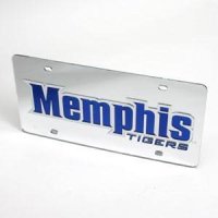 Memphis Tigers License Plate - Mirrored