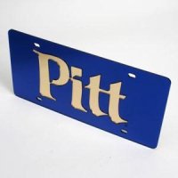 Pitt License Plate - Blue