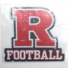 Rutgers High Quality Decal - Rutgers "r" Over Football