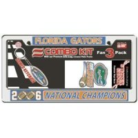 Florida 2006 National Champions Combo Kit - License Plate Frame, Key Chain & Decal