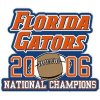 Florida Gators 2006 National Champions Decal