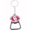 Oklahoma Metal Key Chain And Bottle Opener W/domed Insert