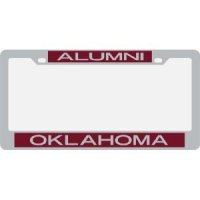 Oklahoma Metal Alumni Inlaid Acrylic License Plate Frame