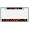 Oklahoma State Metal Inlaid Acrylic License Plate Frame