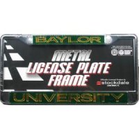 Baylor Metal Inlaid Acrylic License Plate Frame