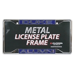 Duke Metal Alumni Inlaid Acrylic License Plate Frame