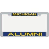 Michigan Metal Alumni Inlaid Acrylic License Plate Frame