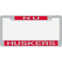 Nebraska Metal Inlaid Acrylic License Plate Frame