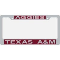 Texas A&m Metal Inlaid Acrylic License Plate Frame