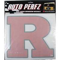 Rutgers Scarlet Knights Perforated Vinyl Window Decal
