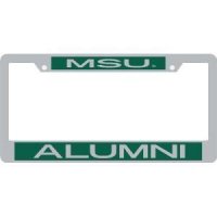 Michigan State Metal Alumni Inlaid Acrylic License Plate Frame