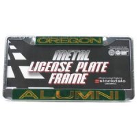 Oregon Metal Alumni Inlaid Acrylic License Plate Frame