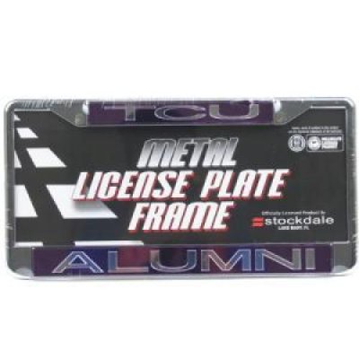 Tcu Metal Alumni Inlaid Acrylic License Plate Frame