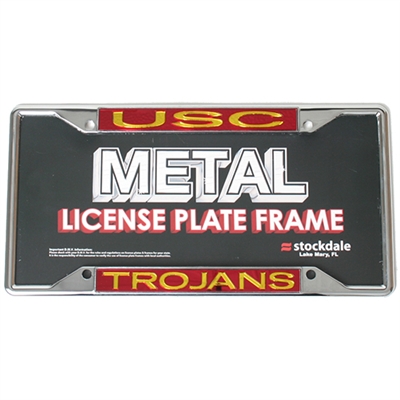 Usc Metal Inlaid Acrylic License Plate Frame
