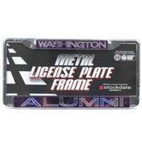 Washington Huskies Metal Alumni Inlaid Acrylic License Plate Frame - Alternate