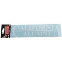 California 3"x10" Alumni Transfer Decal - White