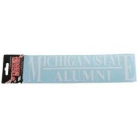 Michigan State 3"x10" Alumni Transfer Decal - White