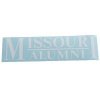 Missouri 3"x10" Alumni Transfer Decal - White