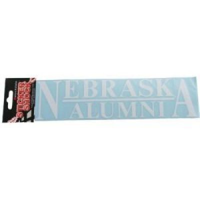 Nebraska 3"x10" Alumni Transfer Decal - White
