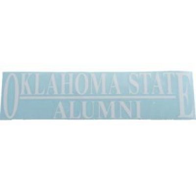 Oklahoma State 3"x10" Alumni Transfer Decal - White