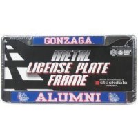 Gonzaga Alumni Metal License Plate Frame W/domed Insert - Gonzaga/alumni