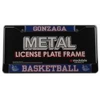 Gonzaga Basketball Metal License Plate Frame W/domed Insert - Zags/basketball