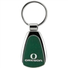 Oregon Chrome Color Teardrop Key Chain