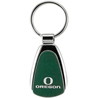Oregon Chrome Color Teardrop Key Chain