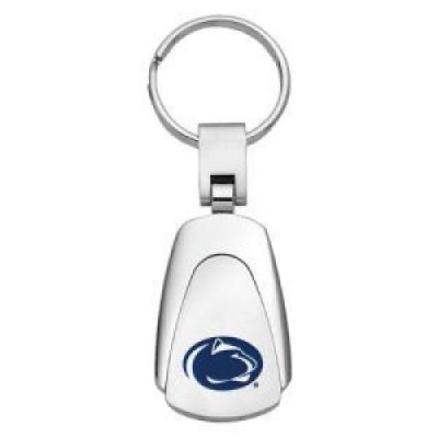 Penn State Chrome Color Teardrop Key Chain