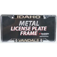 Idaho Metal License Plate Frame W/domed Insert - Idaho/vandals