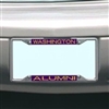 Washington Metal Alumni Inlaid Acrylic License Plate Frame