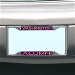 Washington Metal Alumni Inlaid Acrylic License Plate Frame