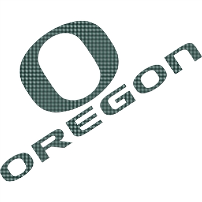 Oregon Ducks Perforated Vinyl Window Decal - O Over Oregon