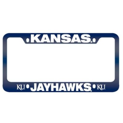 Kansas Jayhawks Full Color Metal License Plate Frame