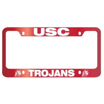 Usc Trojans Full Color Metal License Plate Frame