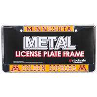 Minnesota Golden Gophers Metal License Plate Frame W/domed Insert