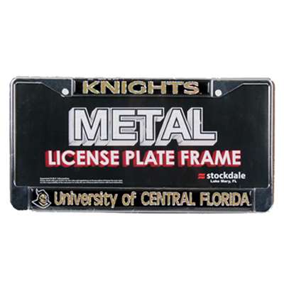 Central Florida Knights Metal License Plate Frame W/domed Insert