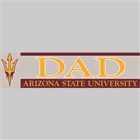 Arizona State Sun Devils Die Cut Decal Strip - Dad