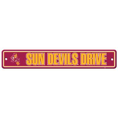 Arizona State Sun Devils Plastic Street Sign