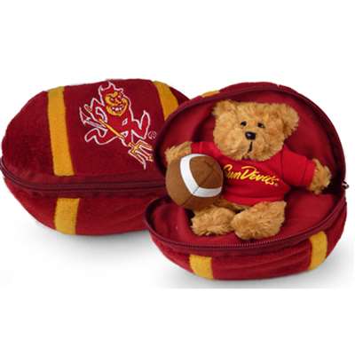 Arizona State Sun Devils Stuffed Bear in a Ball - Football