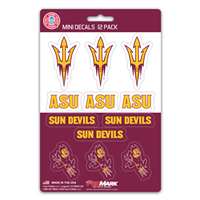 Arizona State Sun Devils Mini Decals - 12 Pack