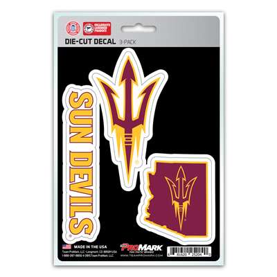 Arizona State Sun Devils Decals - 3 Pack