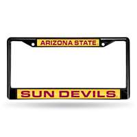 Arizona State Sun Devils Inlaid Acrylic Black License Plate Frame