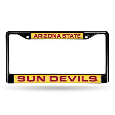 Arizona State Sun Devils Inlaid Acrylic Black License Plate Frame