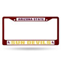 Arizona State Sun Devils Team Color Chrome License Plate Frame