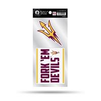 Arizona State Sun Devils Double Up Die Cut Decal Set