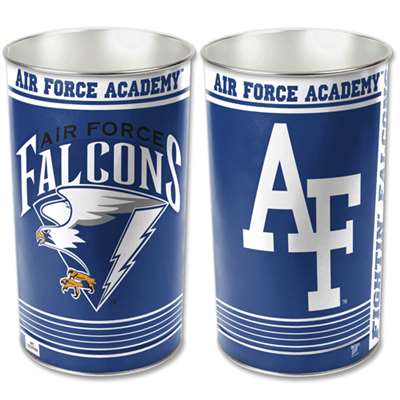 Air Force Falcons Metal Wastebasket