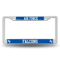 Air Force Falcons White Plastic License Plate Frame